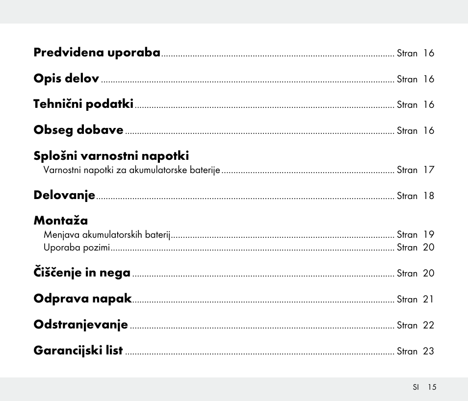 Livarno 108340-14-01/108340-14-02/108340-14-03 User Manual | Page 15 / 42