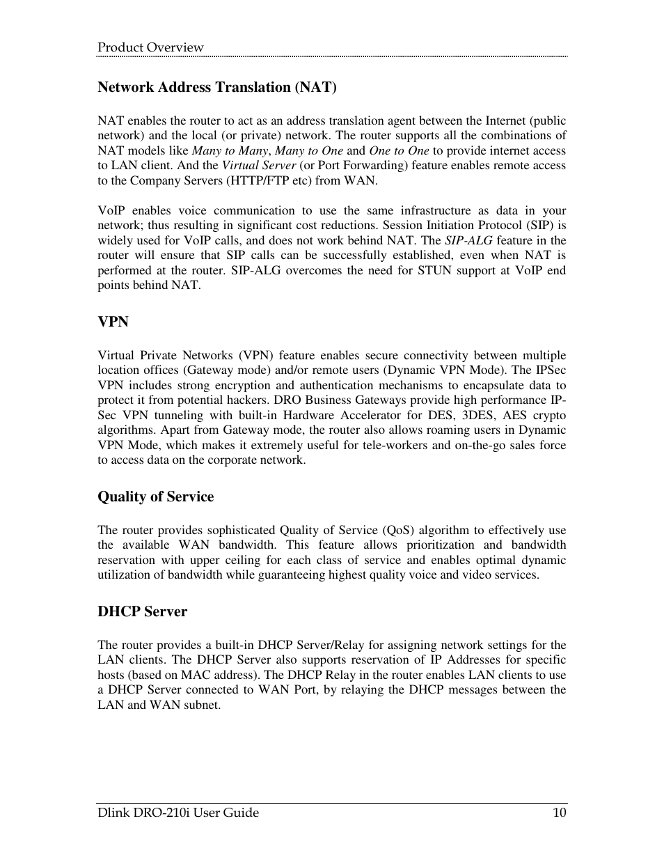 D-Link DRO-210i User Manual | Page 10 / 78