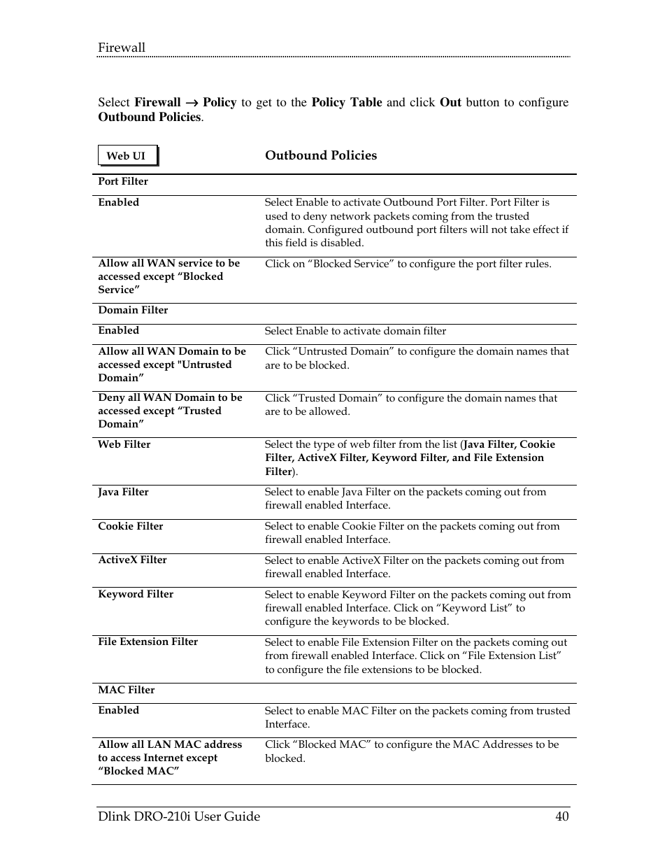 D-Link DRO-210i User Manual | Page 40 / 78