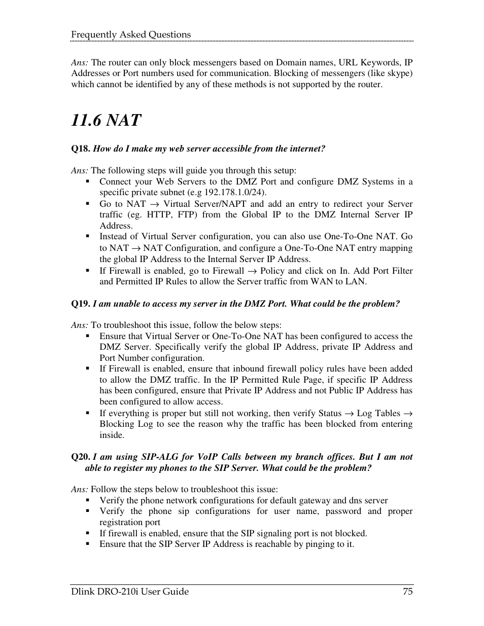 6 nat | D-Link DRO-210i User Manual | Page 75 / 78