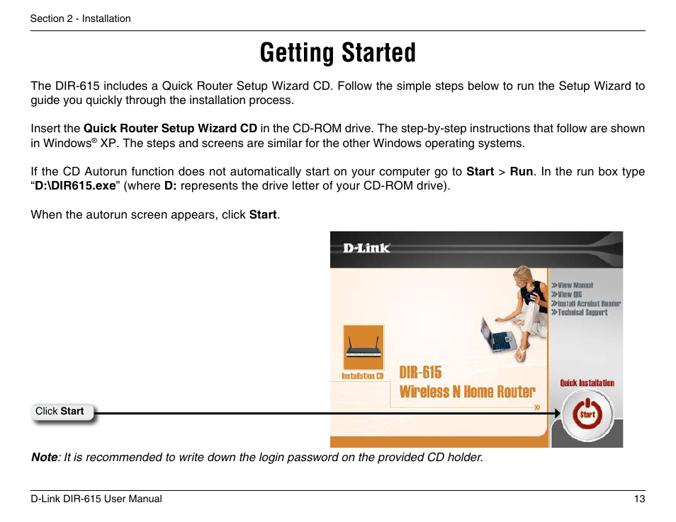 Getting started | D-Link DIR-615 User Manual | Page 13 / 117