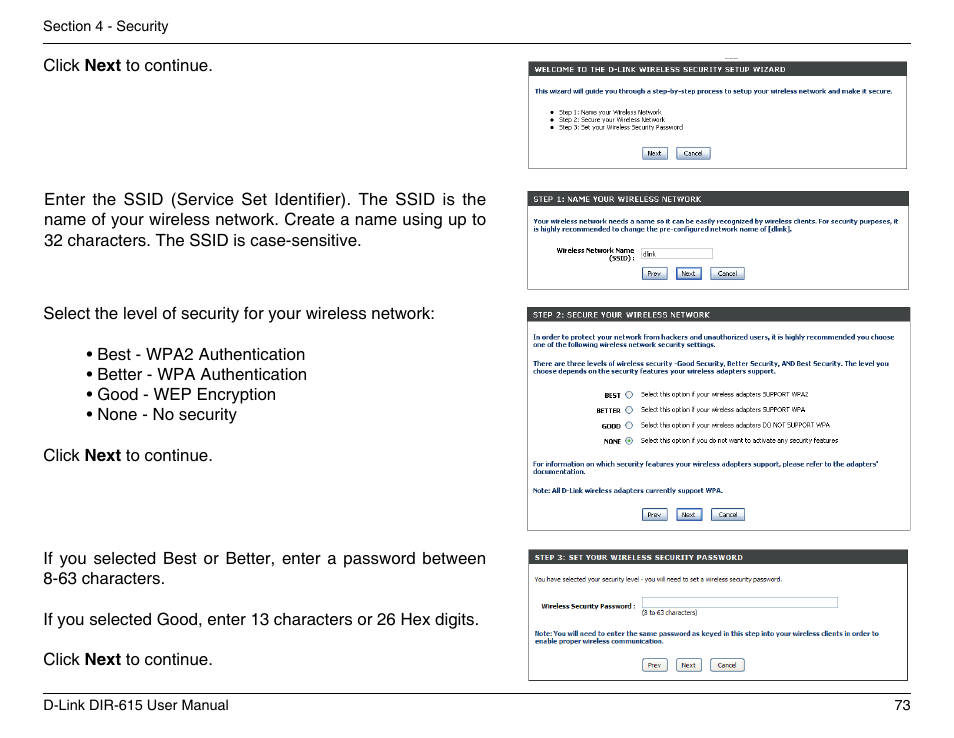 D-Link DIR-615 User Manual | Page 73 / 117