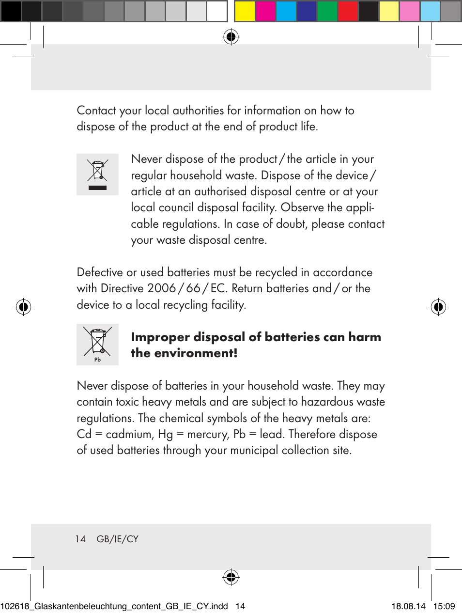 Livarno 102618-14-01-BS User Manual | Page 14 / 34