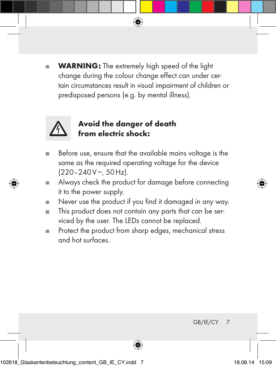 Livarno 102618-14-01-BS User Manual | Page 7 / 34