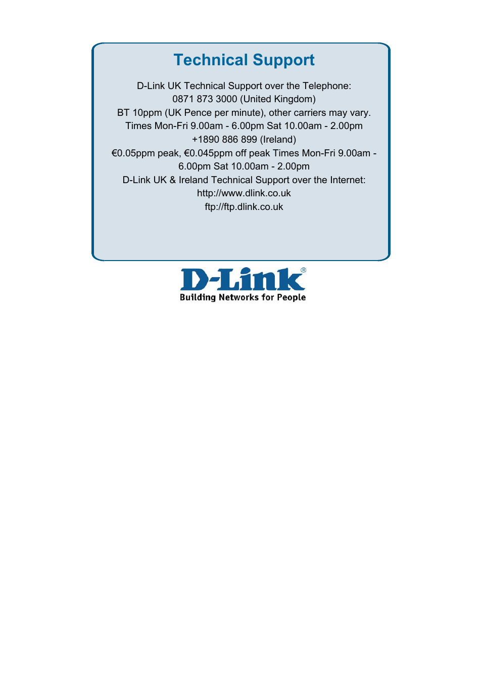 Technical support | D-Link DES-3018 User Manual | Page 232 / 260