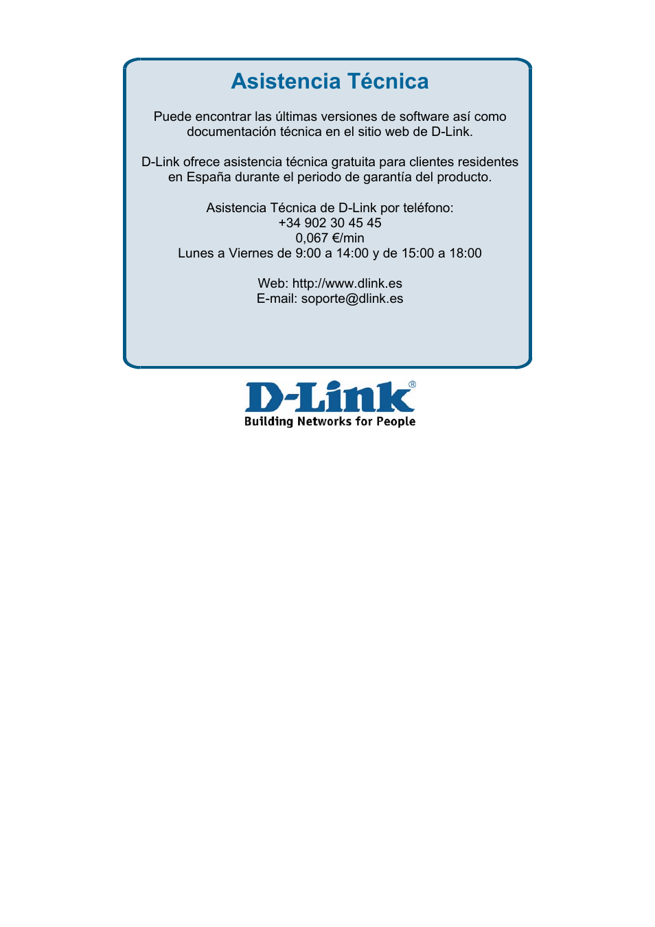 Asistencia técnica | D-Link DES-3018 User Manual | Page 235 / 260