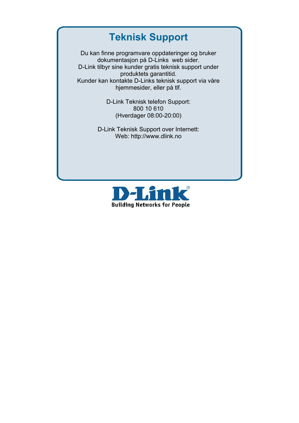 Teknisk support | D-Link DES-3018 User Manual | Page 241 / 260