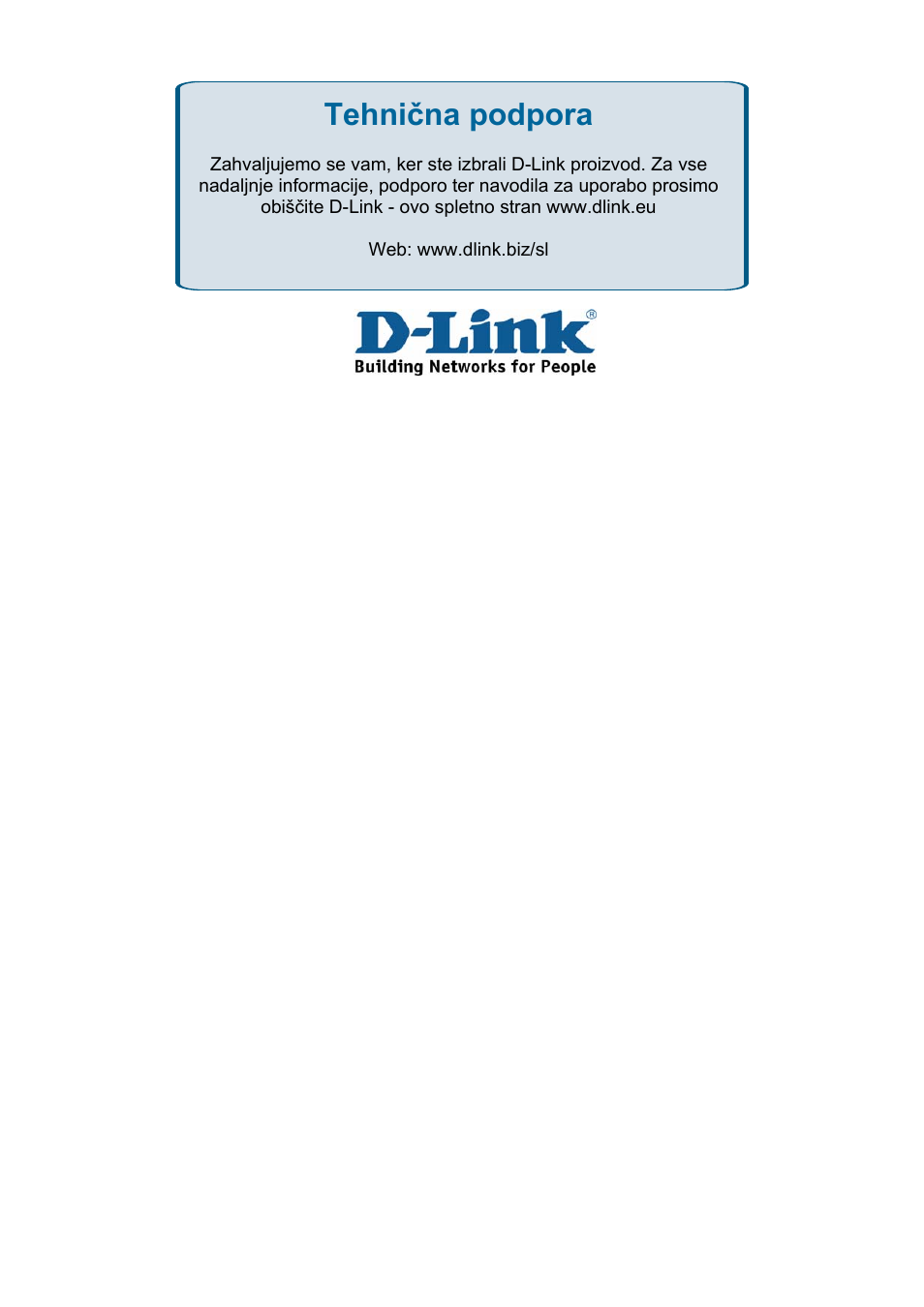Tehnična podpora | D-Link DES-3018 User Manual | Page 248 / 260