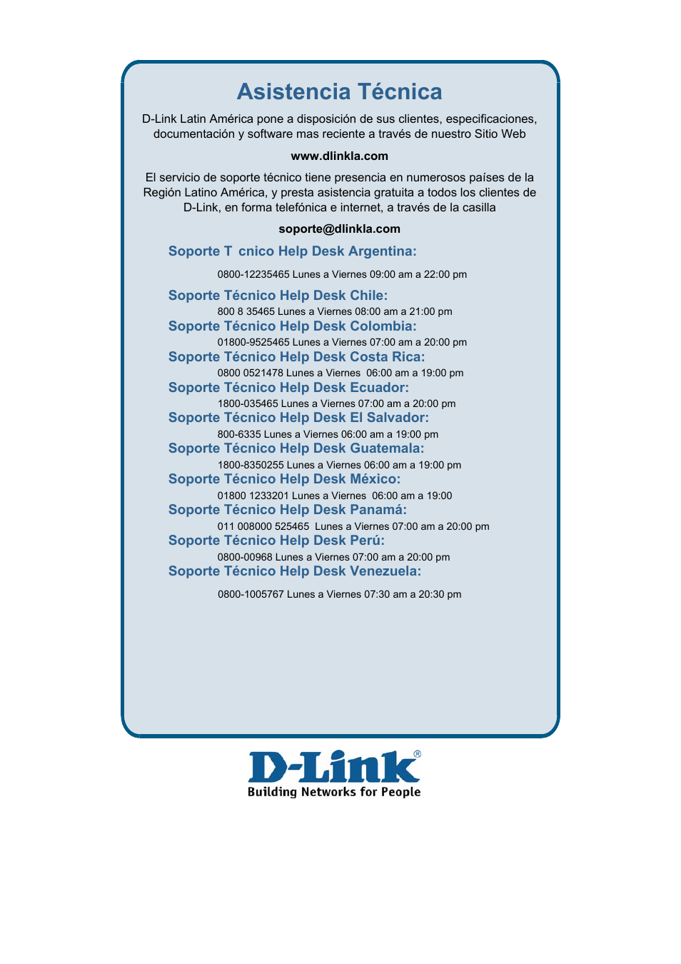 Asistencia técnica | D-Link DES-3018 User Manual | Page 253 / 260