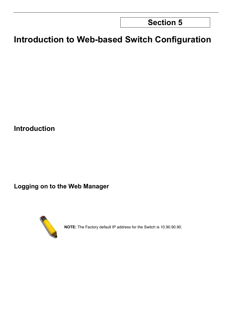 Introduction, Logging on to the web manager, Web-based user interface | Basic setup, Reboot, Basic switch setup, Network management, Switch utilities, Network monitoring, Igmp snooping status | D-Link DES-3018 User Manual | Page 35 / 260