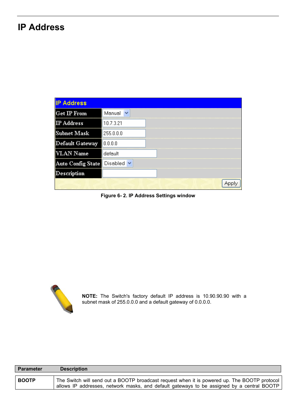 Ip address | D-Link DES-3018 User Manual | Page 41 / 260