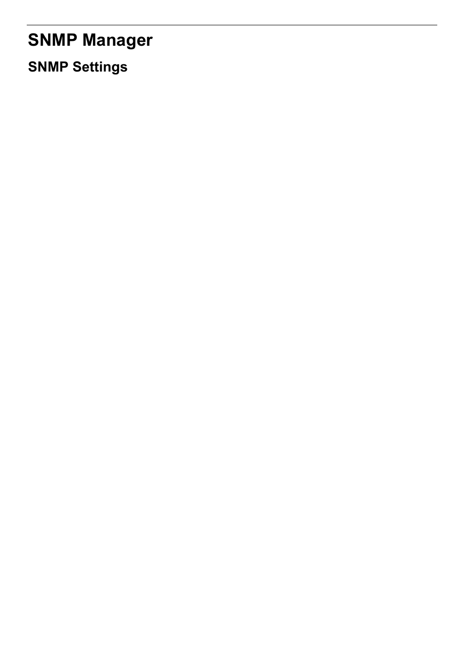 Snmp settings, Snmp manager | D-Link DES-3018 User Manual | Page 59 / 260