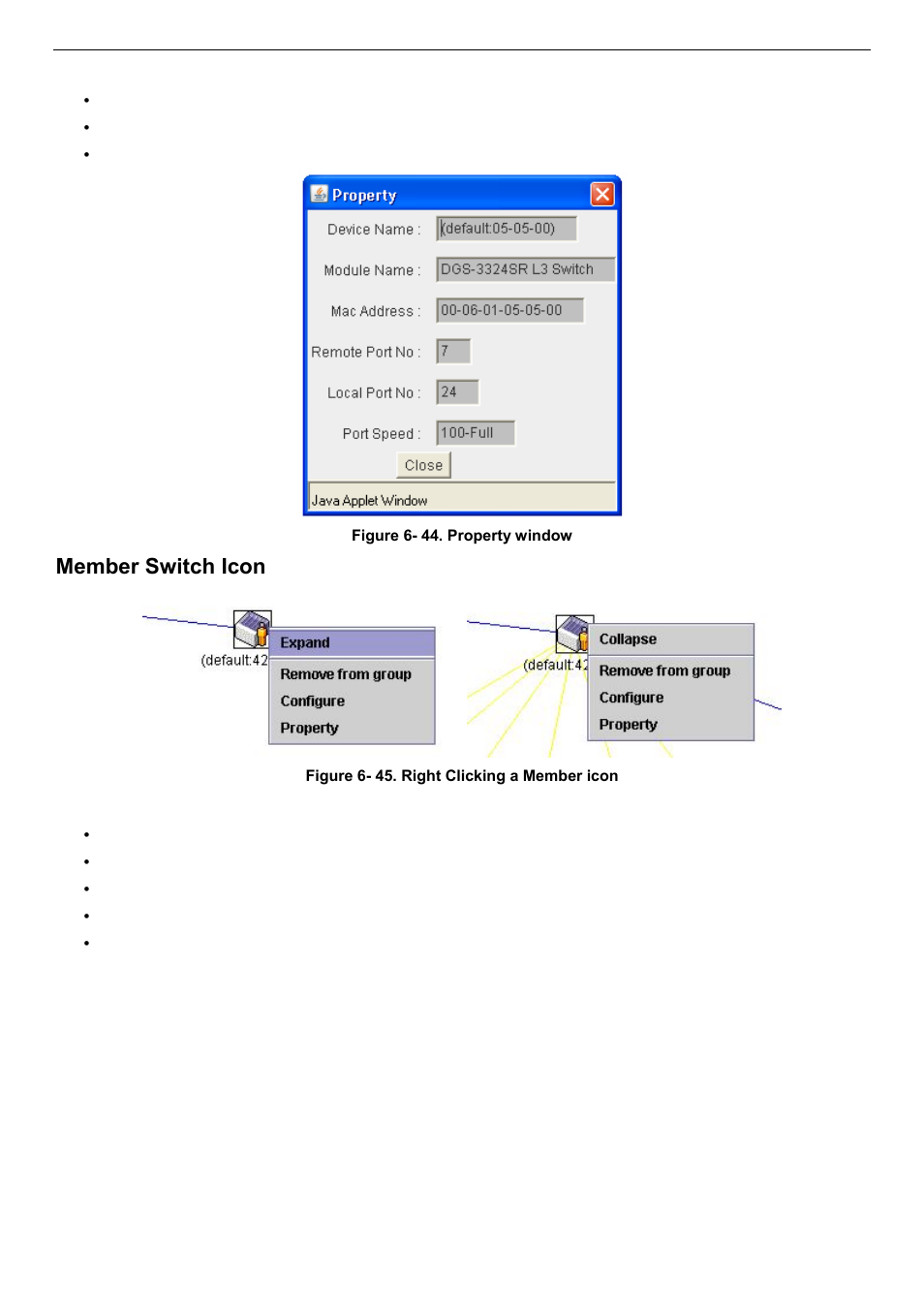 Member switch icon | D-Link DES-3018 User Manual | Page 79 / 260