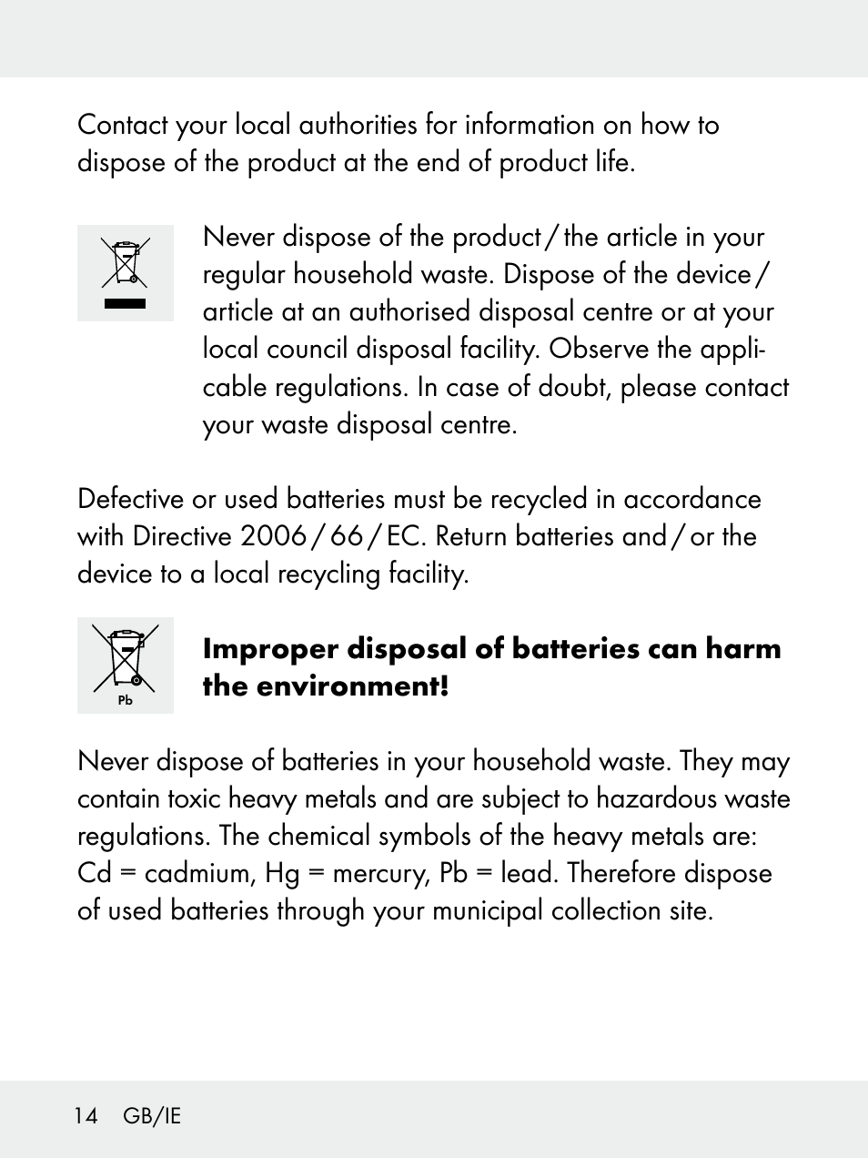 Livarno 102618-14-01-BS User Manual | Page 14 / 101