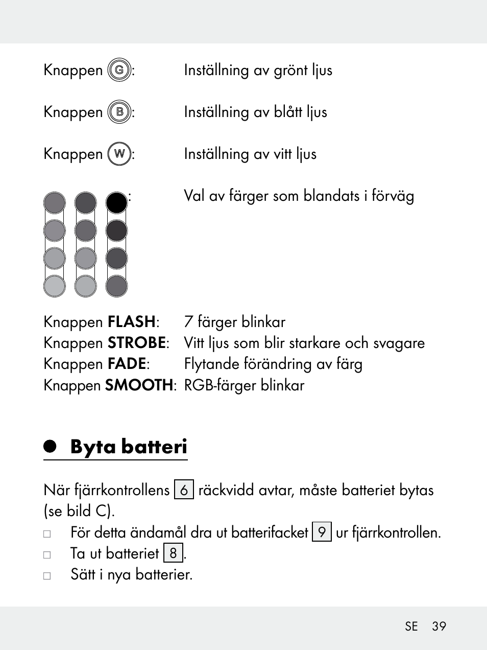 Byta batteri | Livarno 102618-14-01-BS User Manual | Page 39 / 101