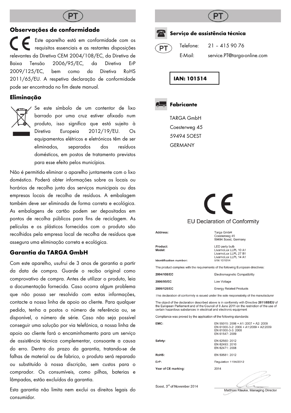 Livarno LED PARTY LIGHT User Manual | Page 6 / 10