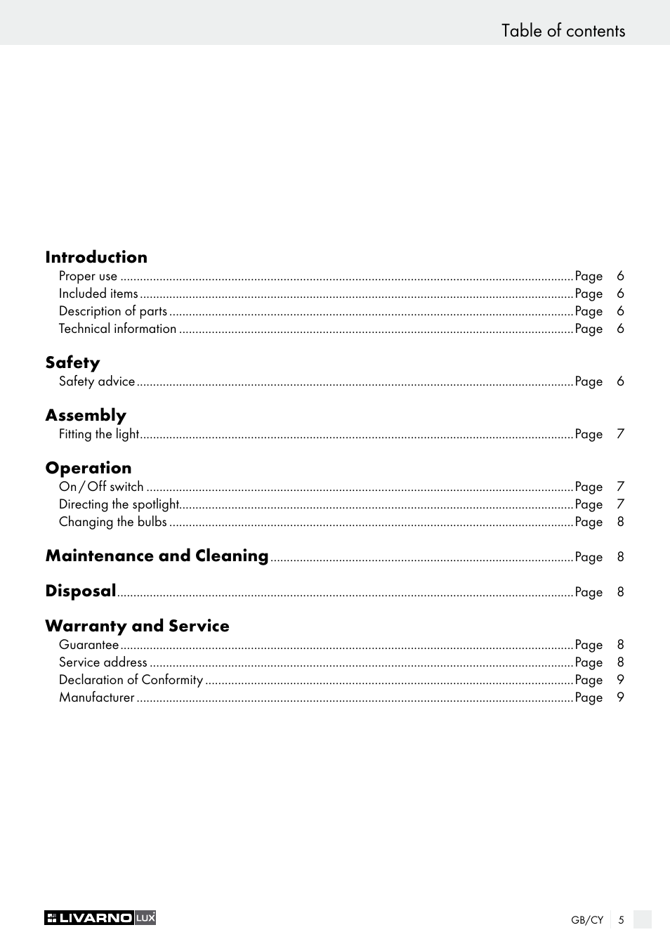 Livarno 2973-01хE User Manual | Page 5 / 17