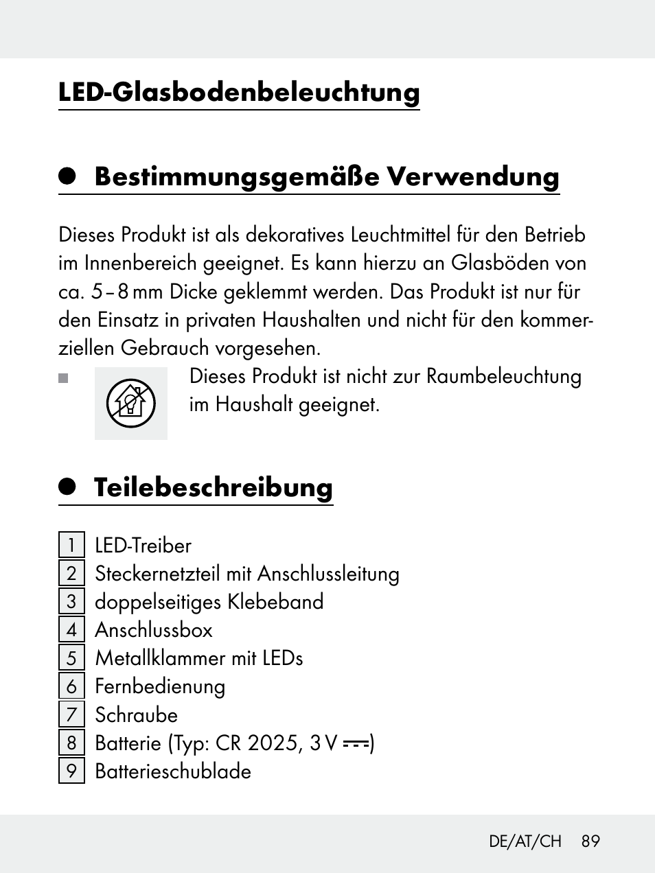 Teilebeschreibung | Livarno 102618-14-01-BS User Manual | Page 89 / 105