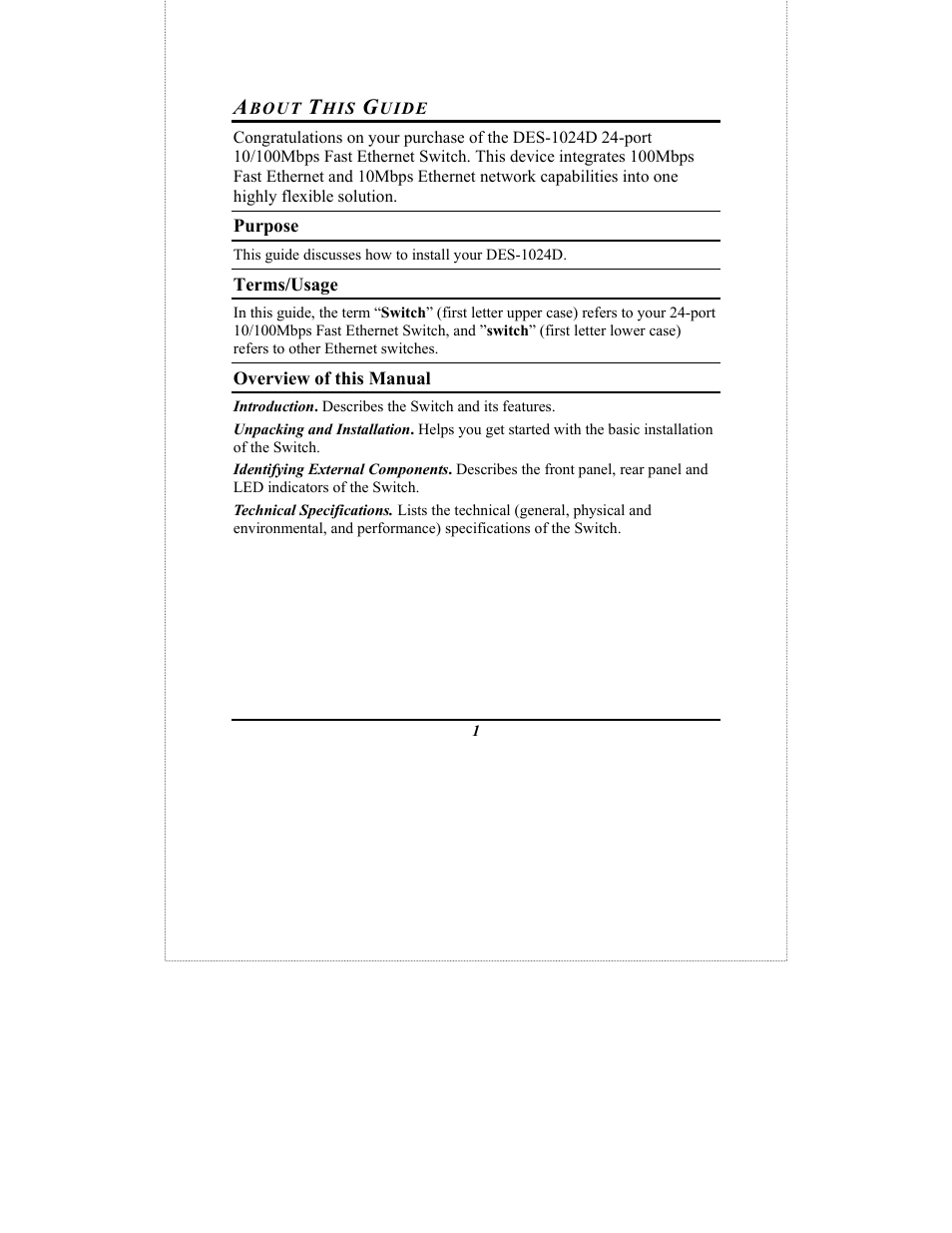 D-Link DES-1024D User Manual | Page 3 / 17