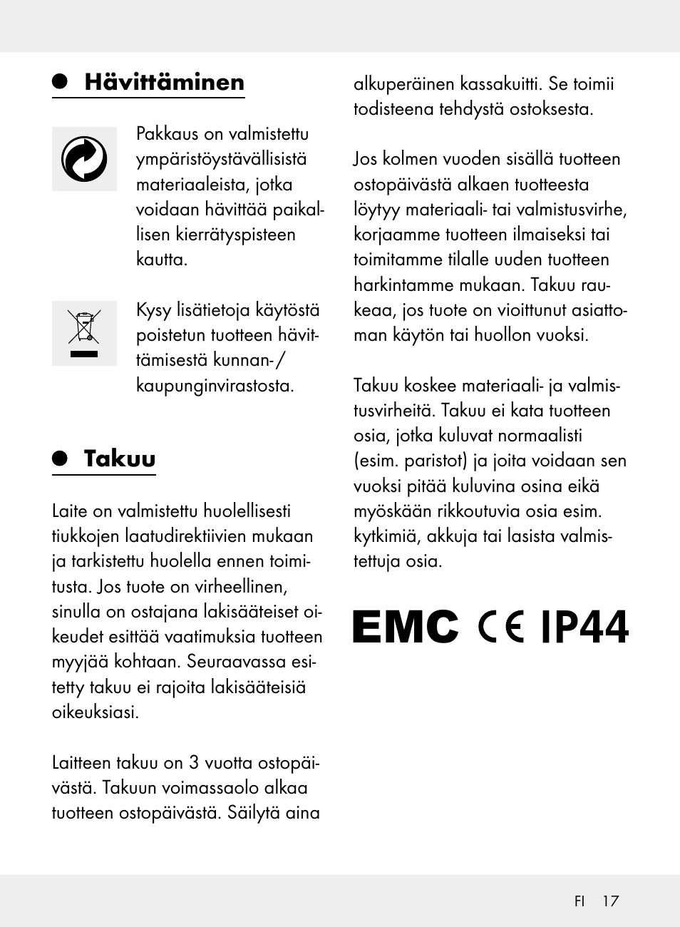 Livarno Z31710A, Z31710B User Manual | Page 17 / 61