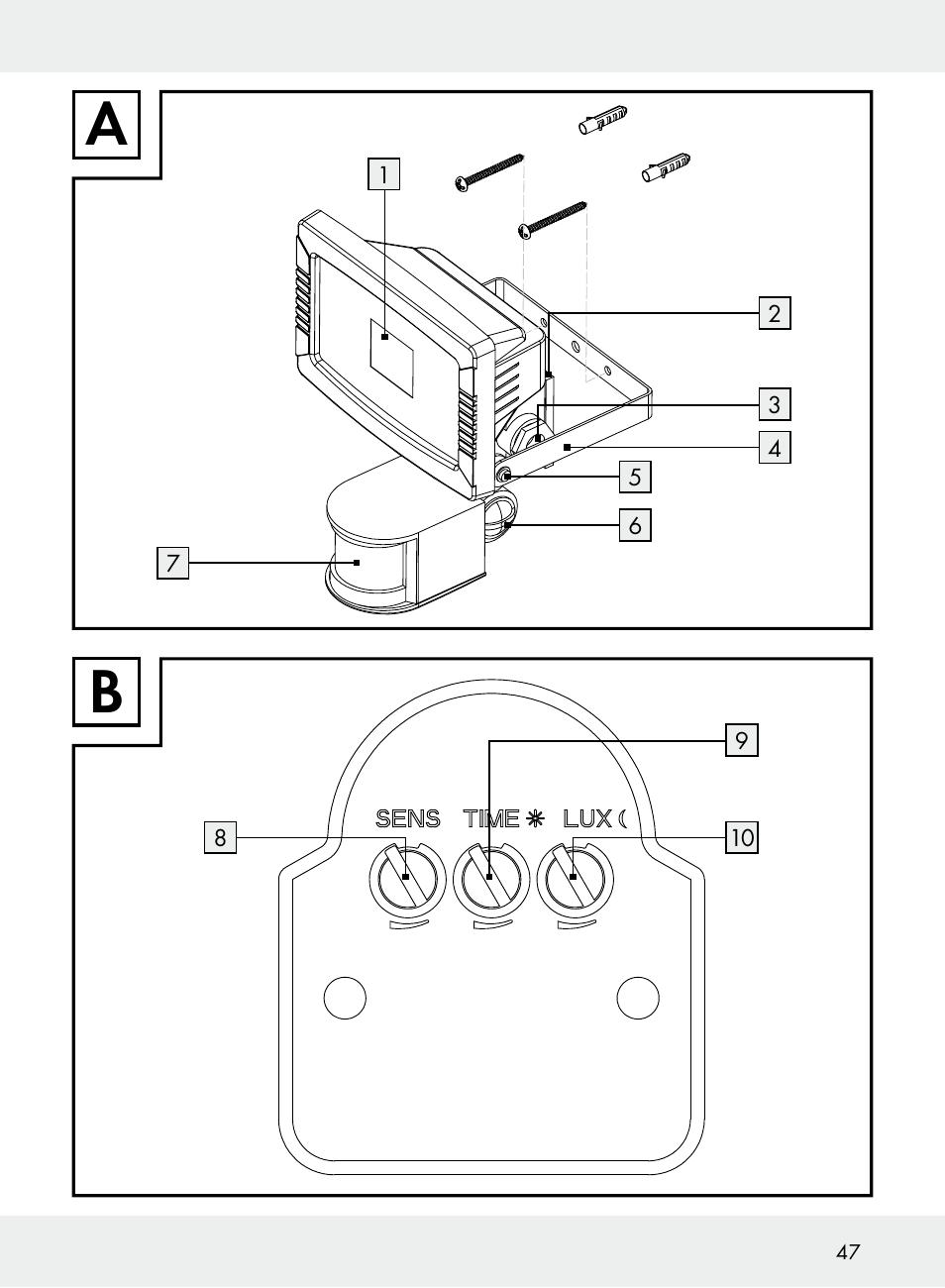 Livarno Z31710A, Z31710B User Manual | Page 47 / 49