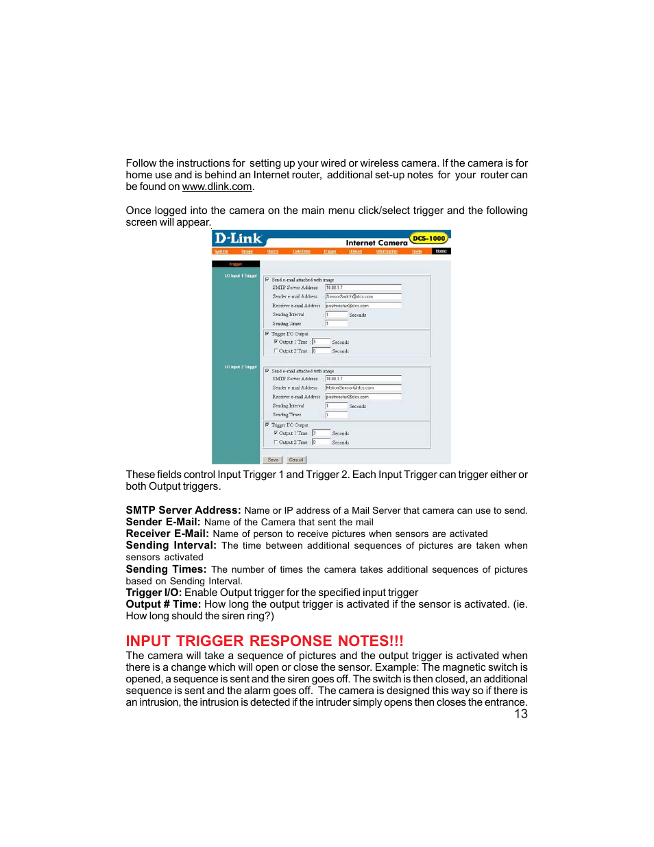 Camera configuration | D-Link DCS-1000W User Manual | Page 13 / 97