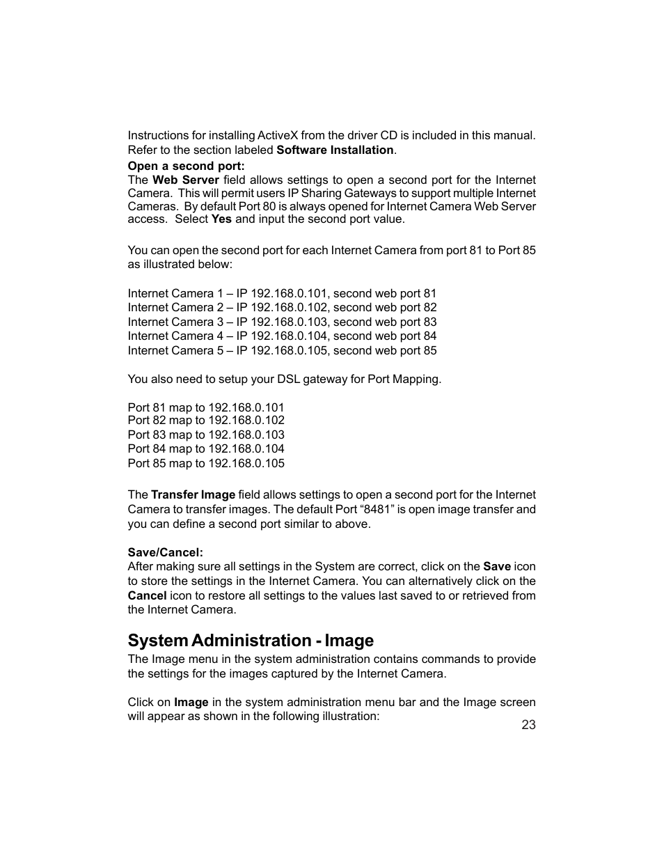 System administration - image | D-Link DCS-1000W User Manual | Page 23 / 97