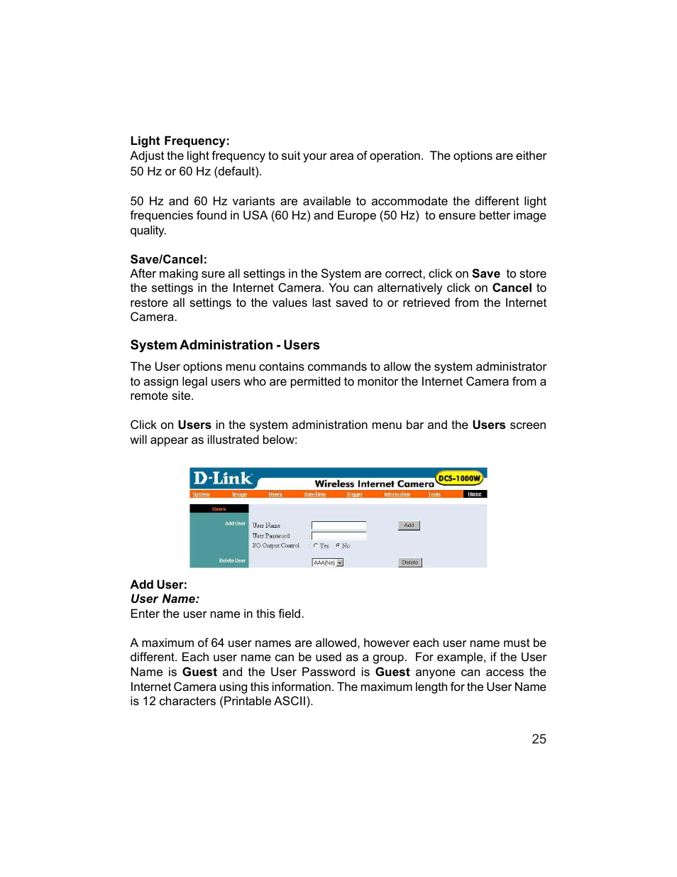 D-Link DCS-1000W User Manual | Page 25 / 97