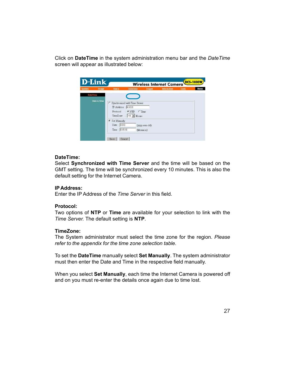 D-Link DCS-1000W User Manual | Page 27 / 97