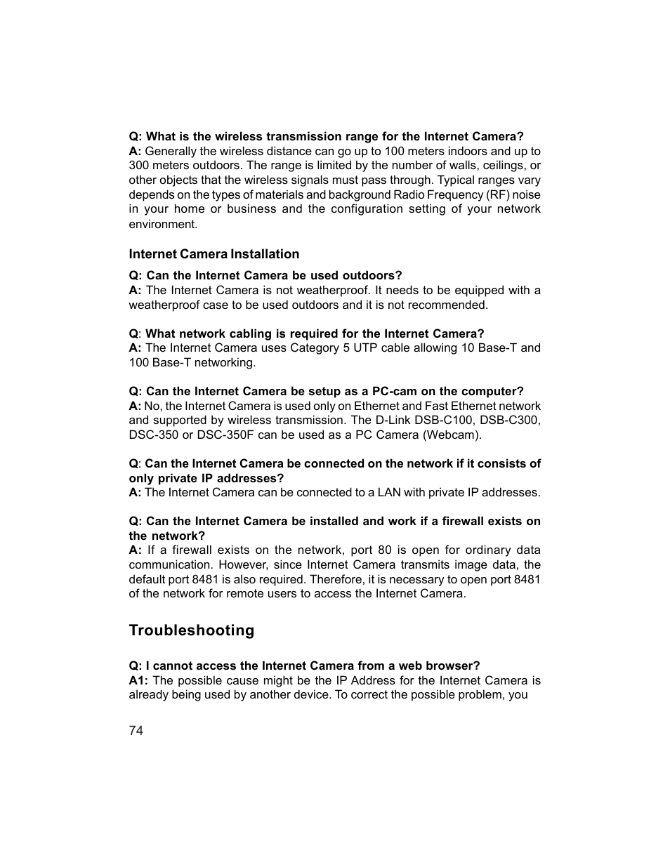 D-Link DCS-1000W User Manual | Page 74 / 97