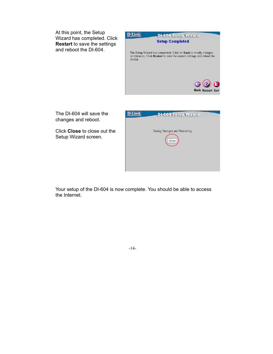 D-Link DI-604 User Manual | Page 14 / 79