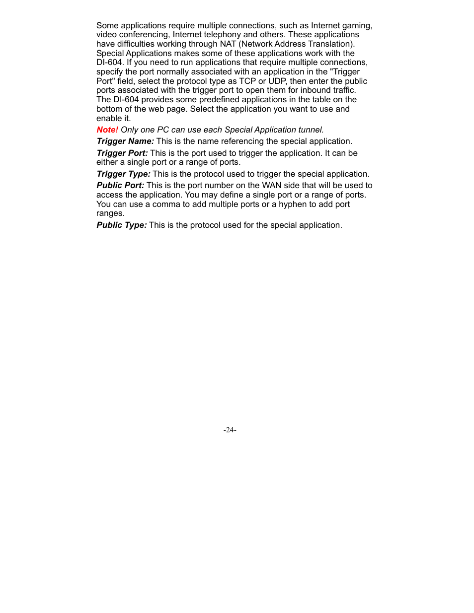 D-Link DI-604 User Manual | Page 24 / 79