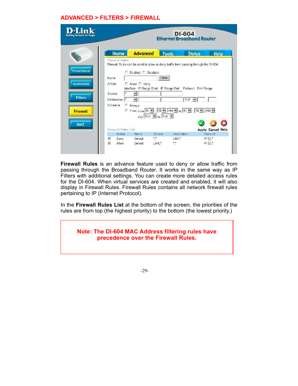 D-Link DI-604 User Manual | Page 29 / 79