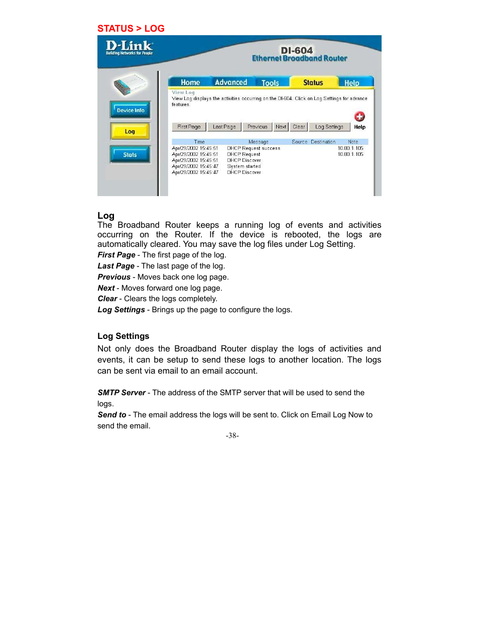 D-Link DI-604 User Manual | Page 38 / 79