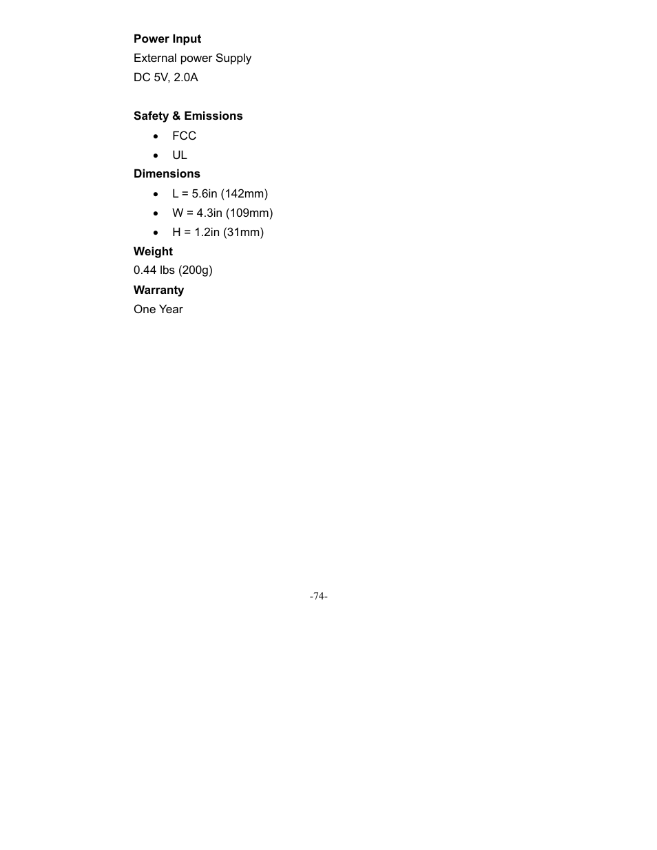D-Link DI-604 User Manual | Page 74 / 79