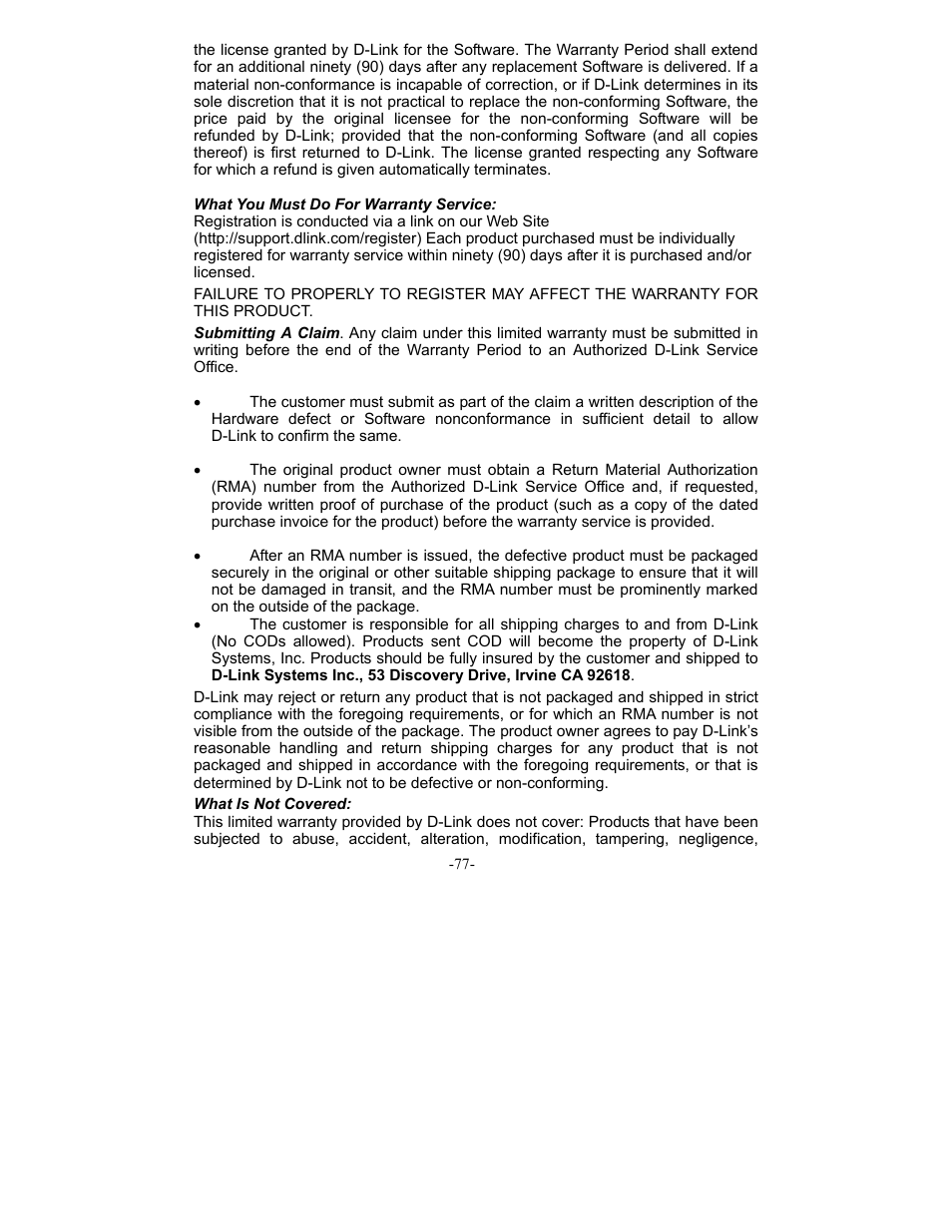 D-Link DI-604 User Manual | Page 77 / 79