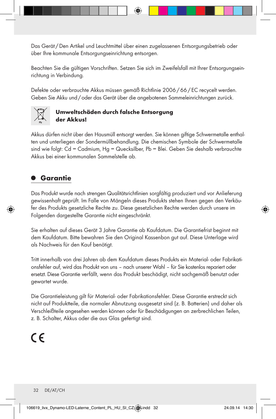Garantie | Livarno Z31095 User Manual | Page 32 / 33