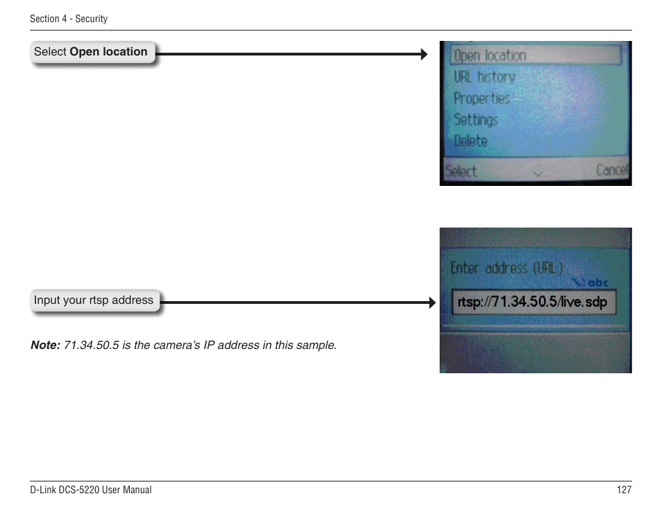 D-Link DCS-5220 User Manual | Page 127 / 140