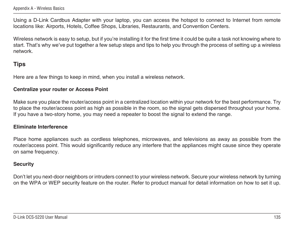 D-Link DCS-5220 User Manual | Page 135 / 140
