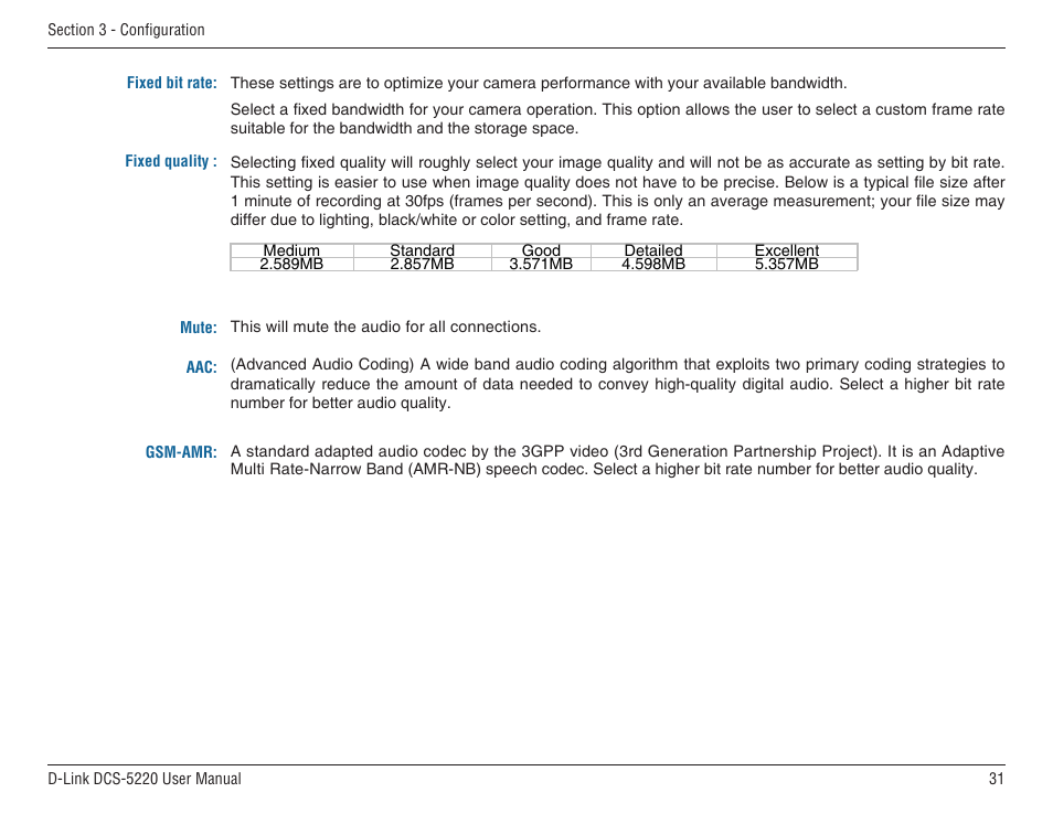 D-Link DCS-5220 User Manual | Page 31 / 140