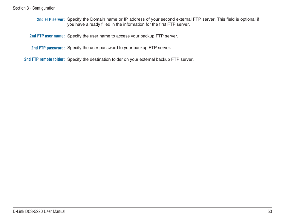 D-Link DCS-5220 User Manual | Page 53 / 140