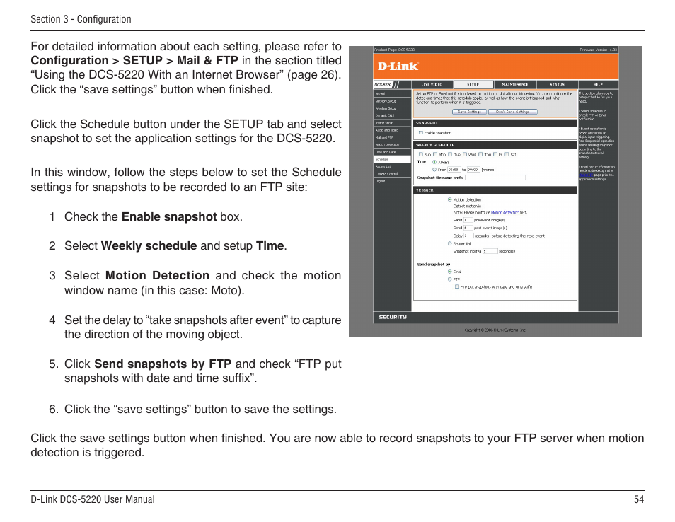 D-Link DCS-5220 User Manual | Page 54 / 140