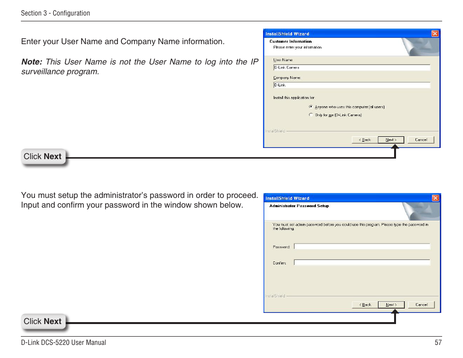 D-Link DCS-5220 User Manual | Page 57 / 140