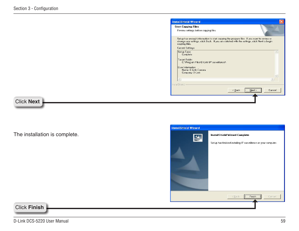 D-Link DCS-5220 User Manual | Page 59 / 140