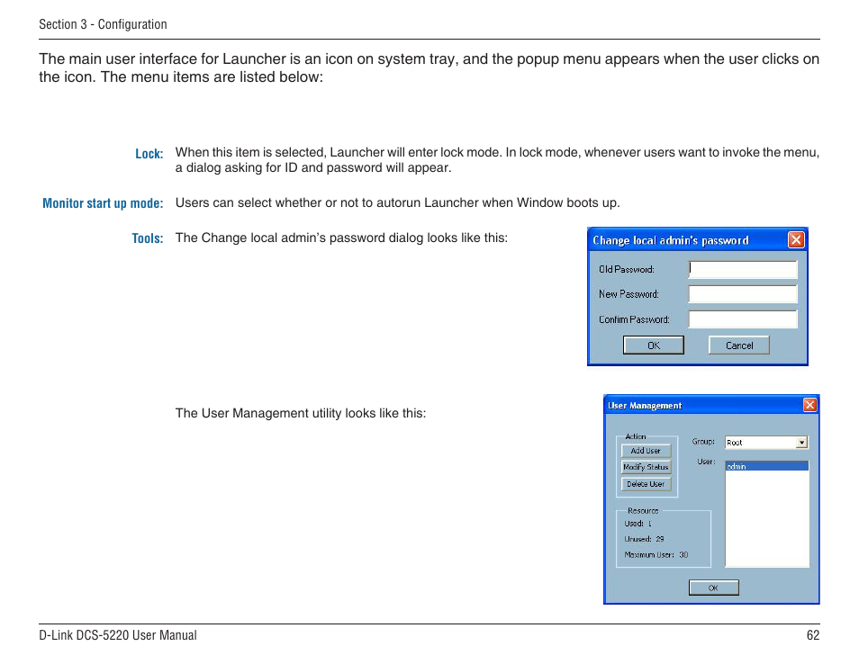 D-Link DCS-5220 User Manual | Page 62 / 140