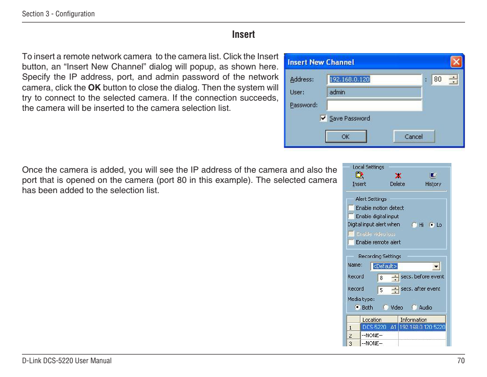 D-Link DCS-5220 User Manual | Page 70 / 140