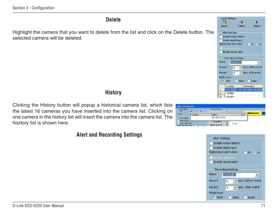 D-Link DCS-5220 User Manual | Page 71 / 140
