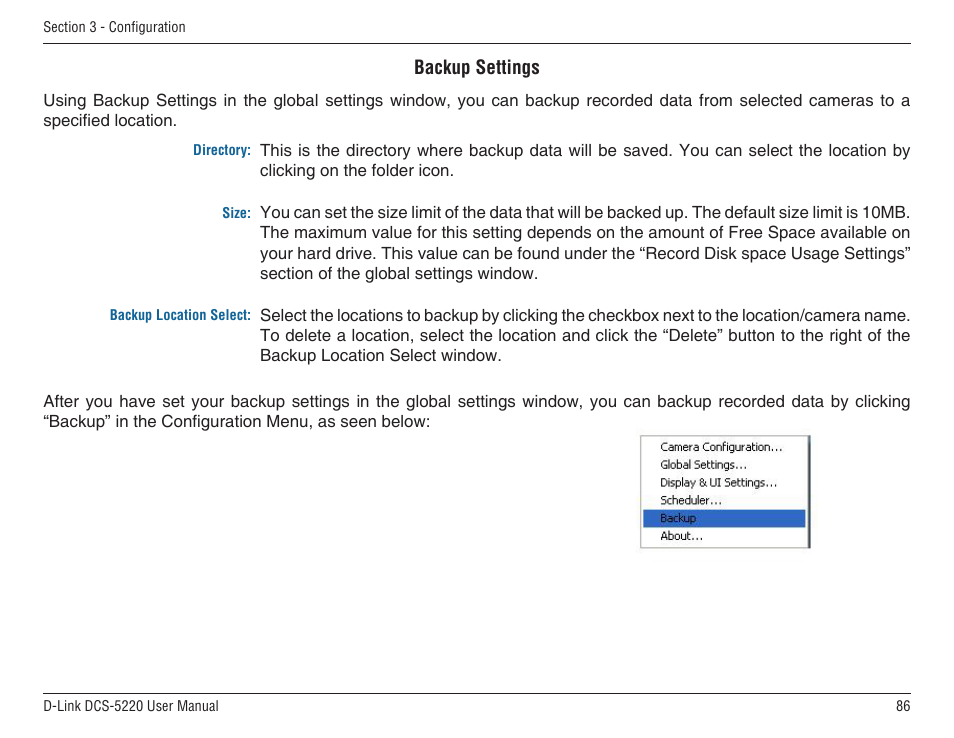 D-Link DCS-5220 User Manual | Page 86 / 140
