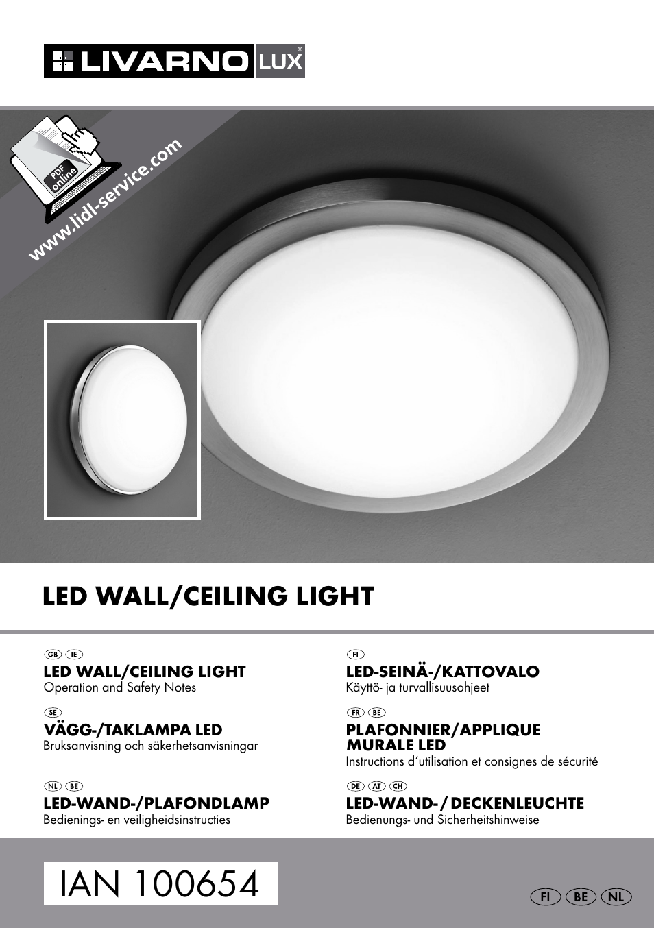 Livarno 100654-14-01, 100654-14-02 User Manual | 34 pages