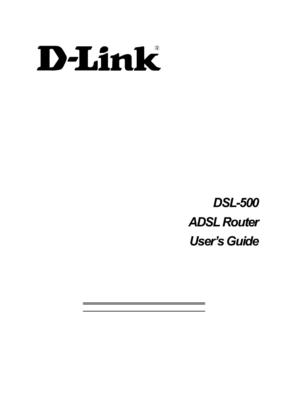 D-Link DSL-500 User Manual | 74 pages